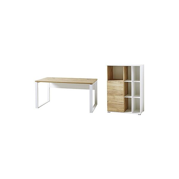 Möbel-Set »Lioni« 2-teilig, Schreibtisch mit 3 OH Schrank