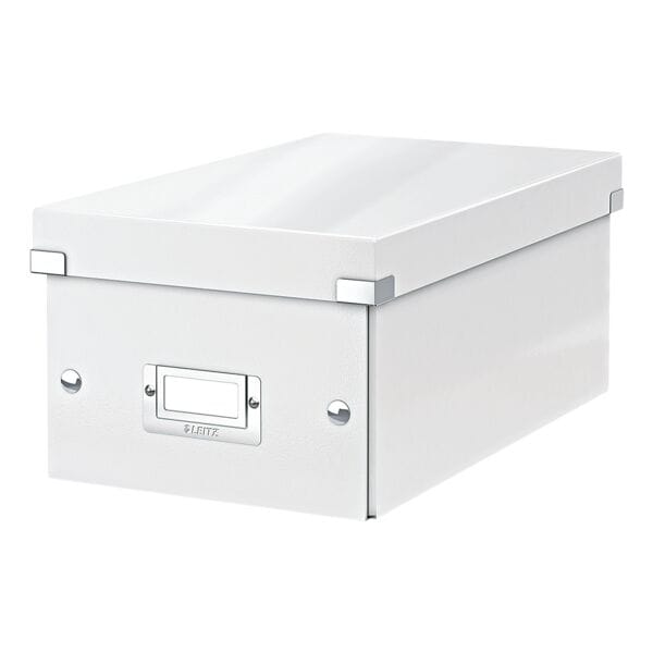 Leitz Aufbewahrungsbox für DVD »Click & Store 6042« weiß, 20.6x14.7x35.2 cm