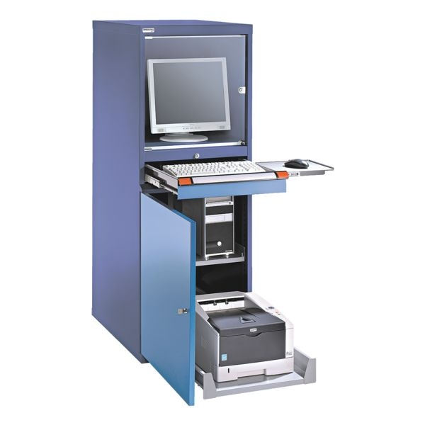 THURMETALL Computerschrank mit Ventilator, 60.5x160x72.3 cm