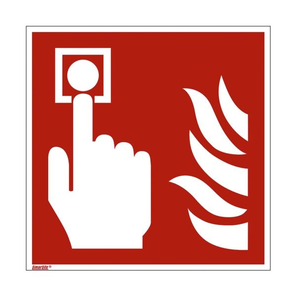 Sicherheitskennzeichen »Brandmelder [F005]« nachleuchtend 20 x 0,01 x 20 cm (Har