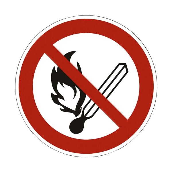 Sicherheitskennzeichen »Feuer, offenes Licht und Rauchen verboten [P003]« Ø: 20