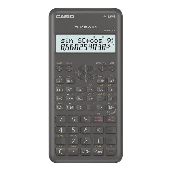 CASIO Taschenrecher »FX-82MS« schwarz, 7.7x1.4x16.2 cm