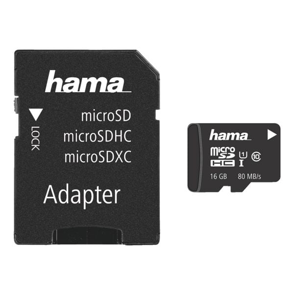 microSDHC-Speicherkarte mit Adapter »Class 10 UHS-I 16 GB«