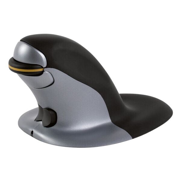 Fellowes Vertikale kabellose Maus »Penguin&reg; Medium« silber, 15.72x8.57x10.95 cm