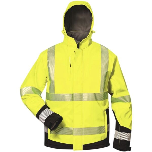 Warnschutz-Winter-Softshell-Jacke Stufe 3 Größe XL