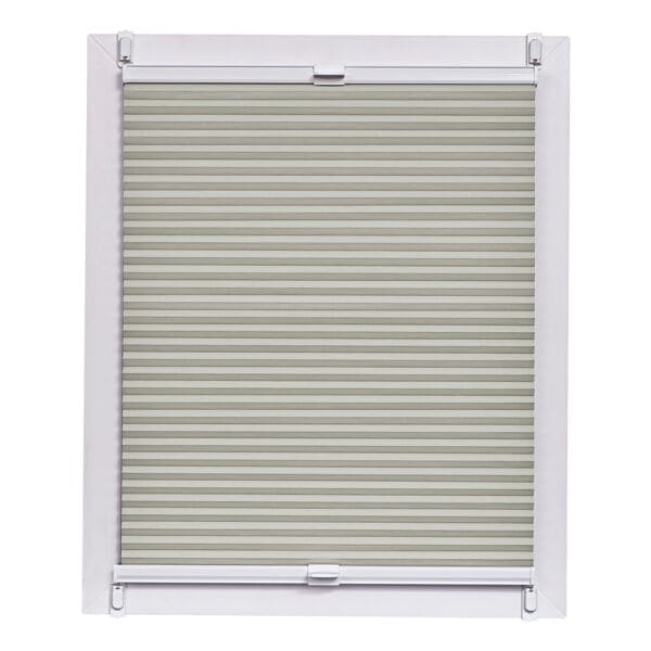 Büscher Sunlines Wabenplissee Verdunkelung 90 cm breit grau, 90x150 cm