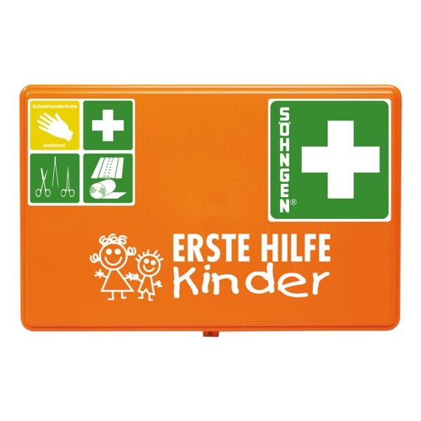 SÖHNGEN Erste Hilfe Verbandkasten »Kita« orange, 26x16x8 cm