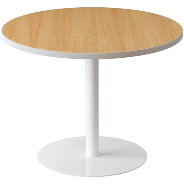 easyDesk Beistelltisch Ø 80 cm braun, 80x60x80 cm