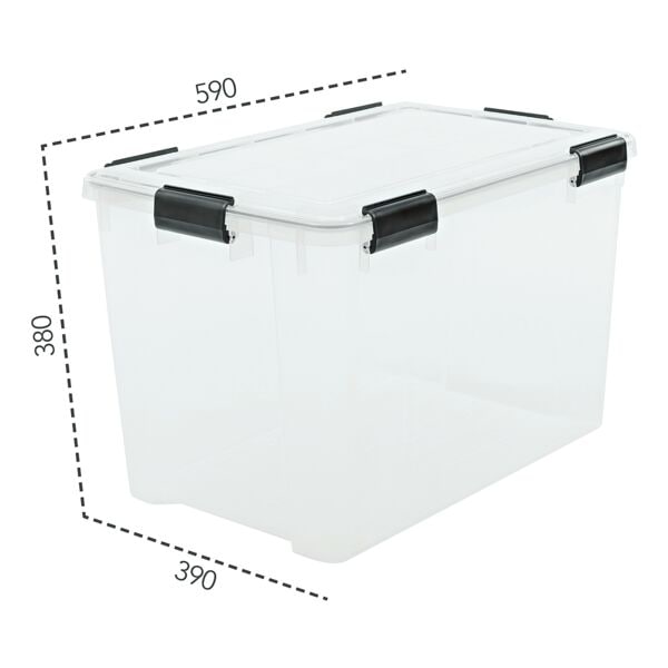IRIS S.A. Water Proof Box »AT-LD« transparent, 39x38x59 cm