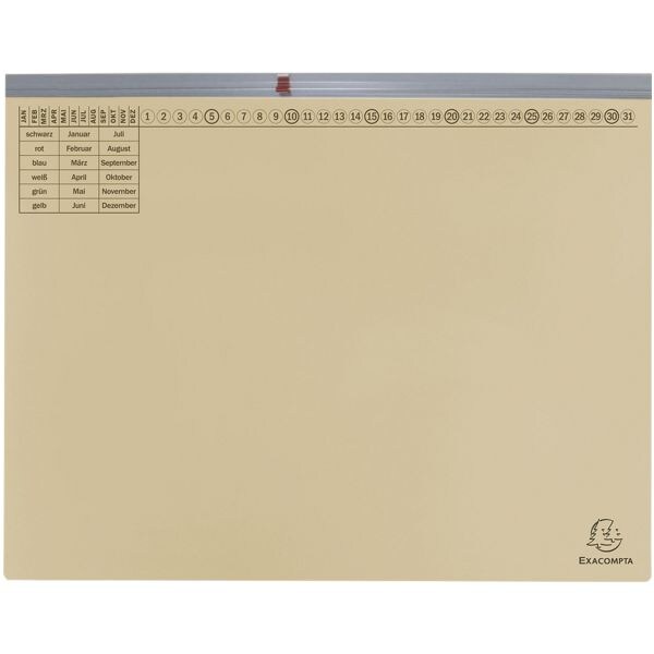 EXACOMPTA 25er-Pack Hängehefter »Exaflex« kaufmännische Heftung blau, 31.6x26.5 cm - Recycling-Karton