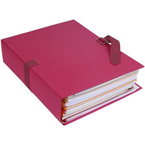EXACOMPTA 10er-Pack Dokumentenmappe »Papier toillé« rot, 24x32 cm