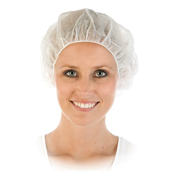 Franz Mensch 100 Baretthauben »Hygostar« weiß weiß