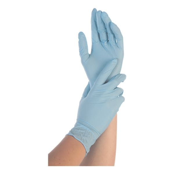 Franz Mensch 100 Nitril »Safe Light« Einmalhandschuhe L blau, puderfrei blau