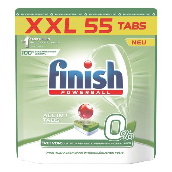 finish Spülmaschinen-Tabs »All in 1 XXL - 0%«