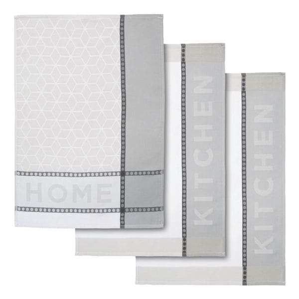 dyckhoff 3er-Pack Geschirrtücher »Home & Kitchen« braun, 50 cm