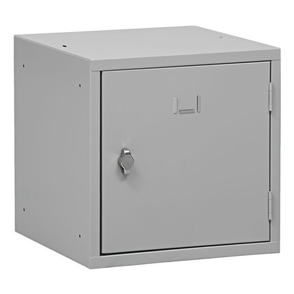 Gürkan Würfelschrank mit Vorhängeschloss grau, 38x38 cm - Stahl