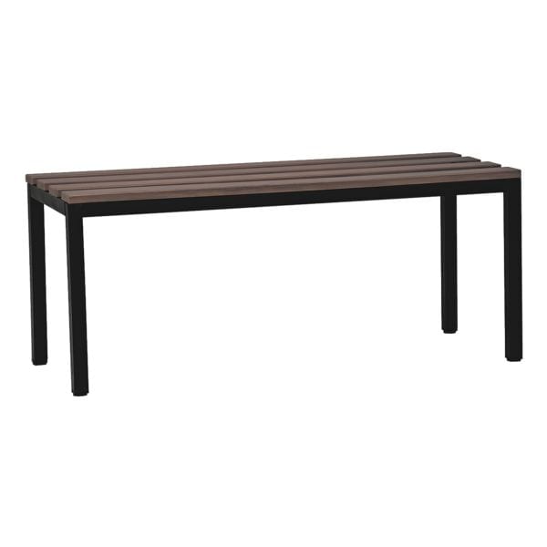 Gürkan Sitzbank 1,00 m schwarz, 100x40 cm