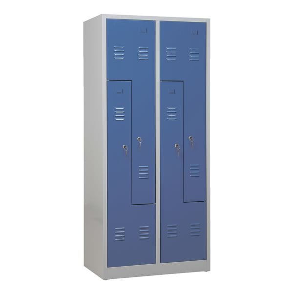 Garderobenschrank 80 x 180 cm mit Z-Türen