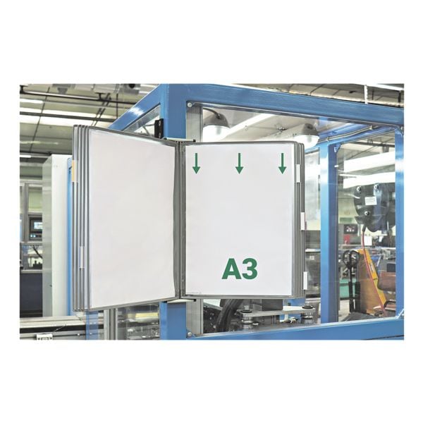 Tarifold Wandelement A3 mit 10 Sichttafeln grau