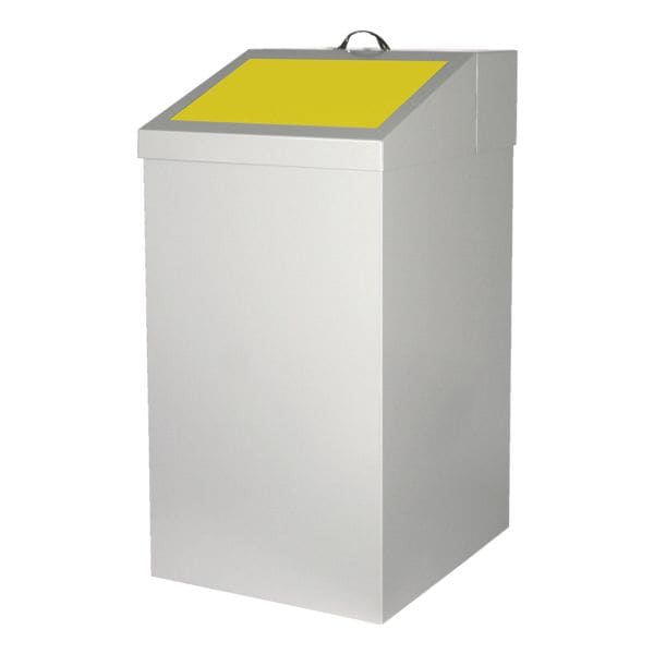SZ Metall Abfalleimer 54 Liter gelb, 34x65x38 cm