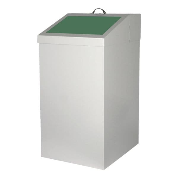 SZ Metall Abfalleimer 54 Liter grün, 34x65x38 cm