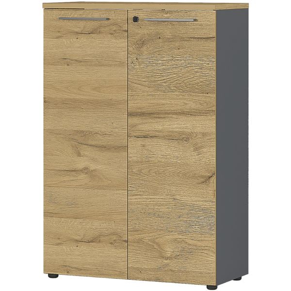 Germania-Werke Aktenschrank »Agenda Home« 3 Oh Grau, 80x120x40 Cm