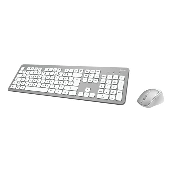 Kabelloses Desktop-Set »KMW-700« silberfarben/weiß
