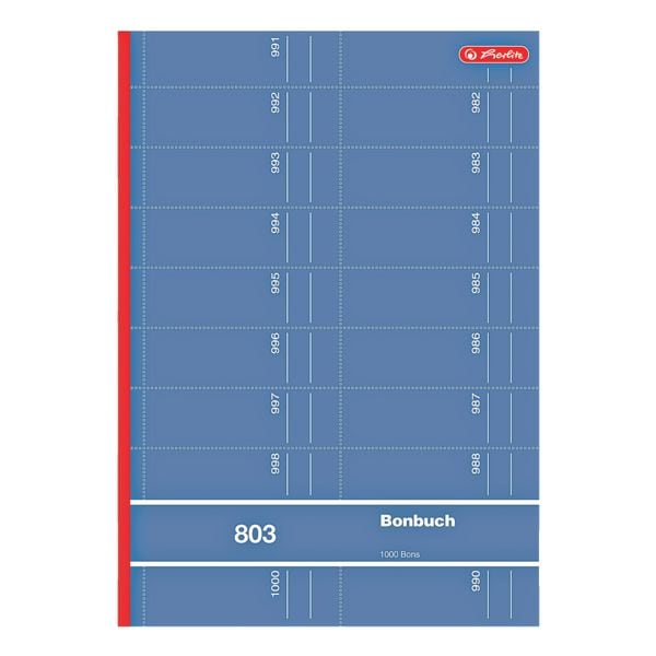 Bonbuch »803« A4, 1000 Abrisse