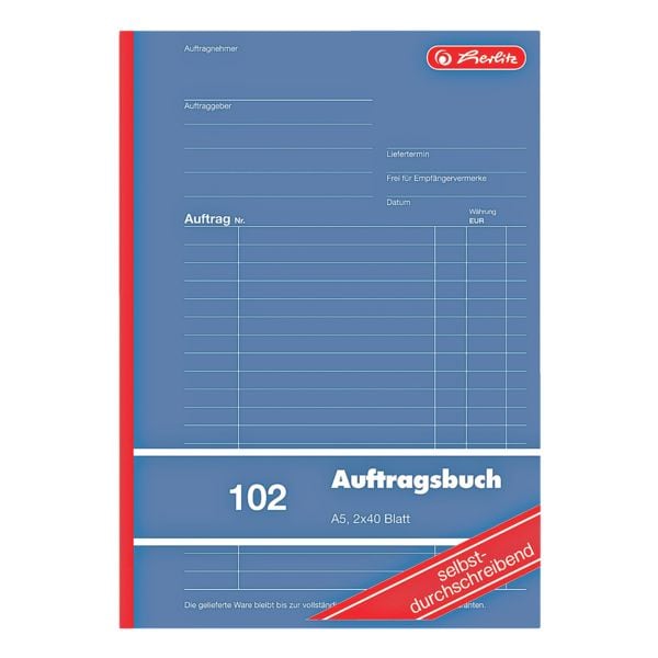 Auftragsbuch »102«, A5 hoch