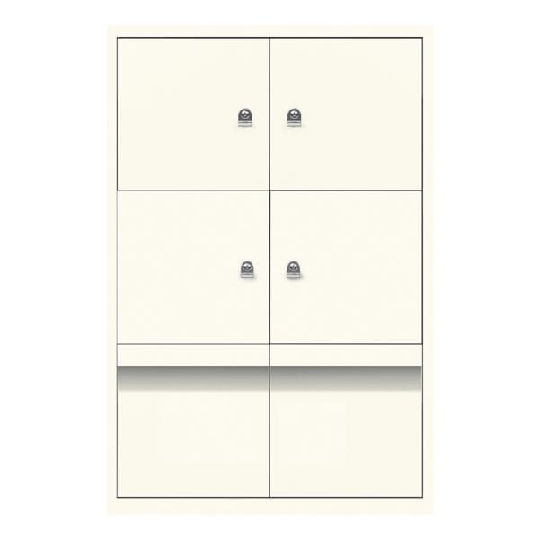 Schließfachschrank »Lateral File« 2 Abteile mit je 2 Fächern, 2 Schubladen