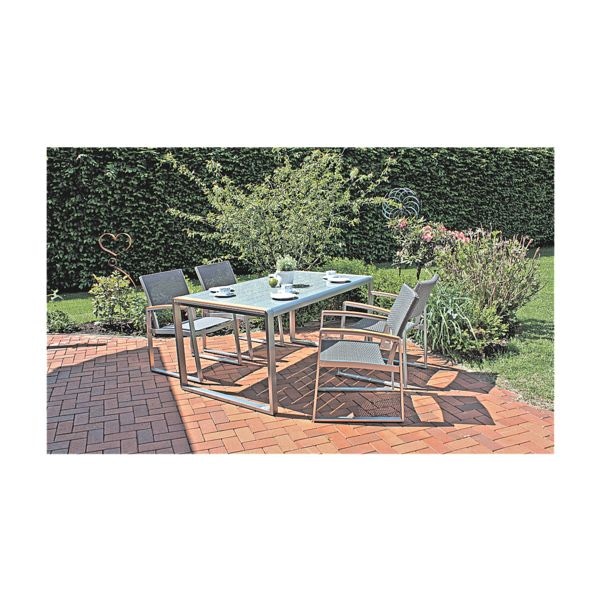 Garden Pleasure 5-tlg. Sitzgruppe »Ava« weiß, 160x74 cm