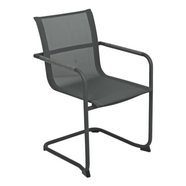 Garden Pleasure 4-tlg. Gartenstuhl-Set »Kendra« silber, 56x85 cm