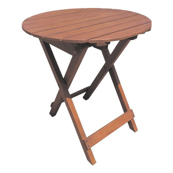 Garden Pleasure Holz-Klapptisch »Hanford« rund Ø 45 cm braun, 45x50 cm