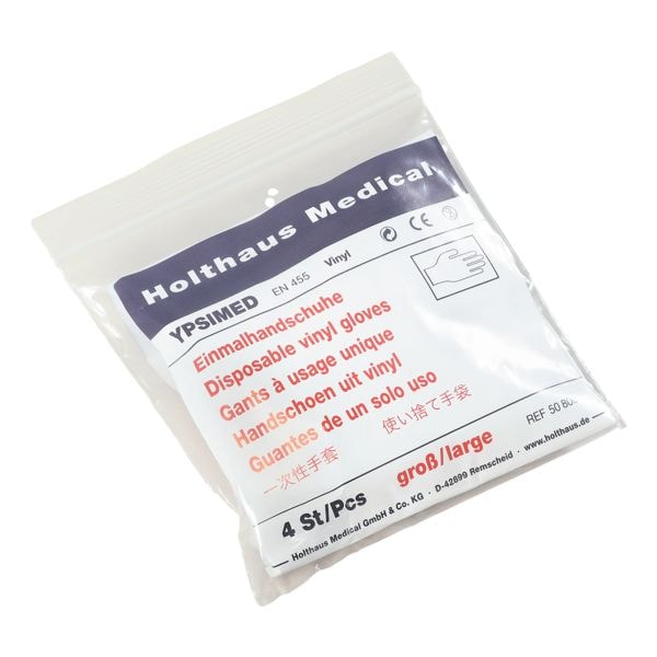 Holthaus Medical 4 Vinyl Einmalhandschuhe groß, gepudert weiß