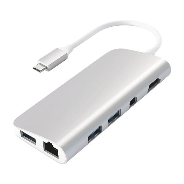 Satechi USB-C Multimedia Adapter silberfarben silber