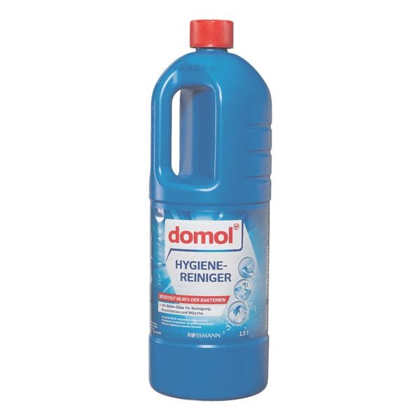 domol Hygiene-Reiniger mit Aktiv-Chlor blau