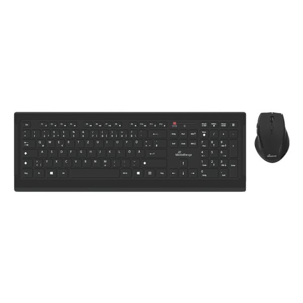 MediaRange Funk-Tastatur-Maus-Set »MROS104« schwarz