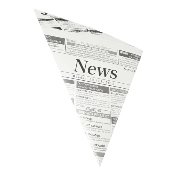 Spitztüten »Newsprint«, 1000 Stück