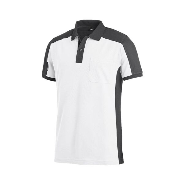 FHB Polo-Shirt KONRAD Größe M zweifarbig weiß