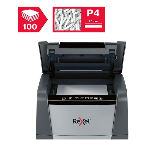Rexel Aktenvernichter »Optimum AutoFeed+ 100X« grau, 22x53x43 cm