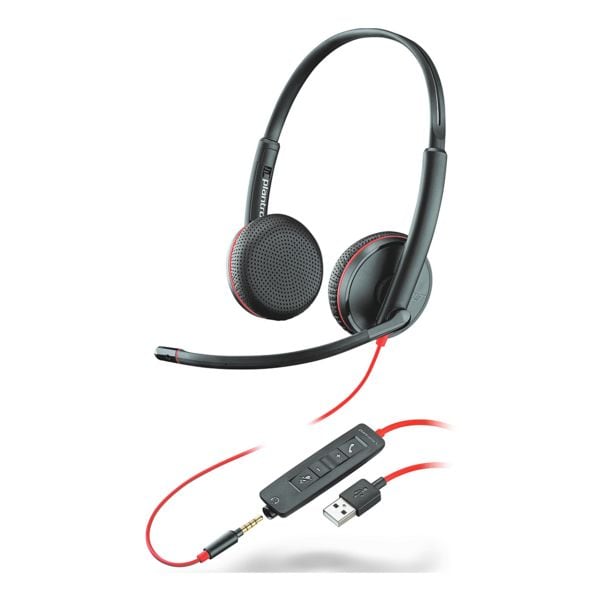 Headset »Blackwire C3225« binaural USB-A / 3,5 mm