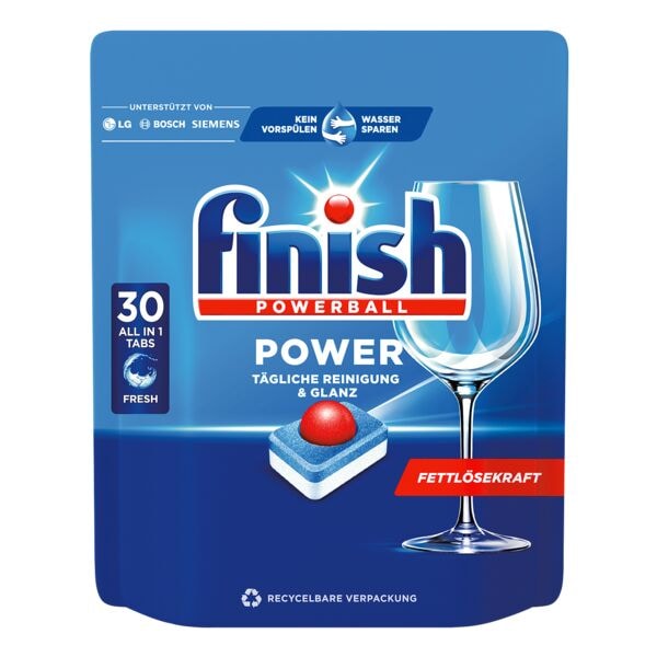 finish 30er-Pack Spülmaschinen-Tabs »All in 1 Regular« blau