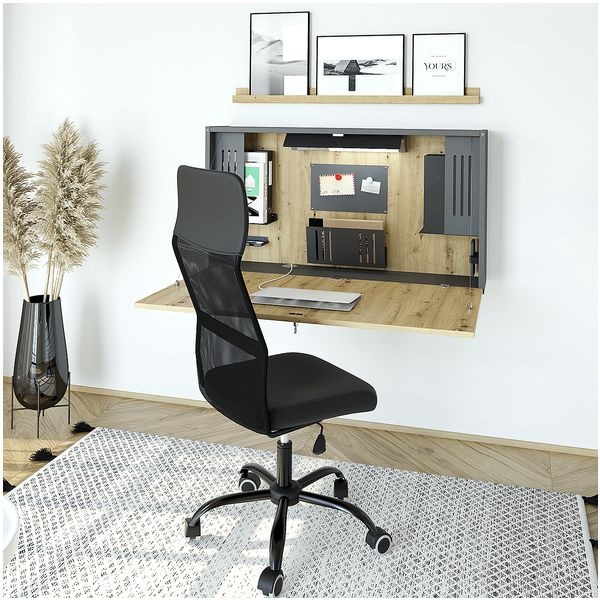 HAMMERBACHER Wandschreibtisch »Home Office« 120 cm breit grau, 120x65x26 cm