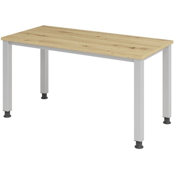 HAMMERBACHER Schreibtisch »Home Office« 140 cm breit und mechanisch höhenverstellbar bis 81 c braun, 140x81x67.2 cm