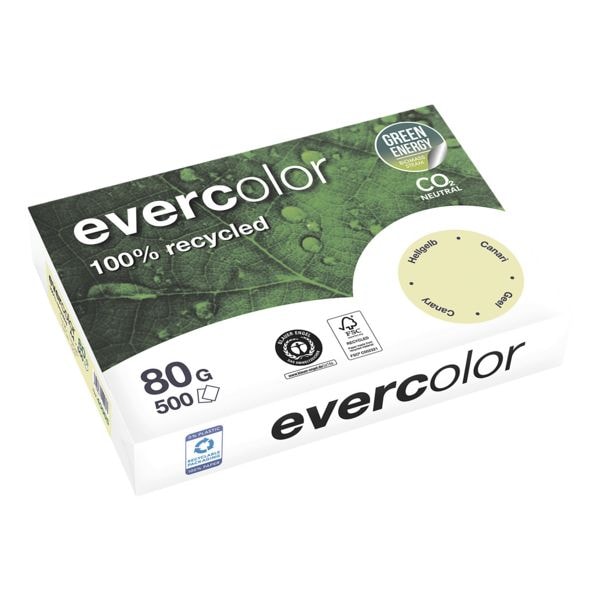 Farbiges Recyclingpapier »Evercolor« - Pastellfarben
