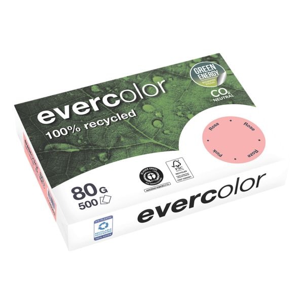 Farbiges Recyclingpapier »Evercolor« - Pastellfarben