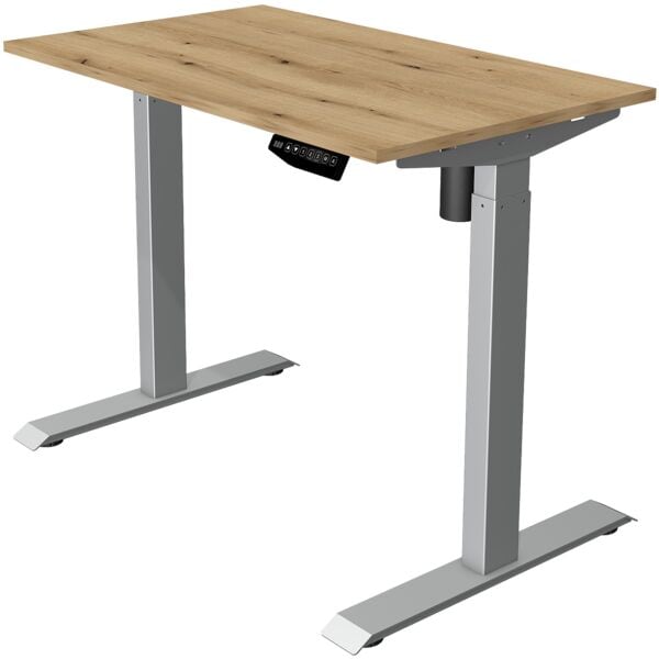 Kerkmann Höhenverstellbarer Steh-Sitz-Tisch (elektrisch) »Move 1« 100 cm / 60 cm tief braun, 100x120x60 cm