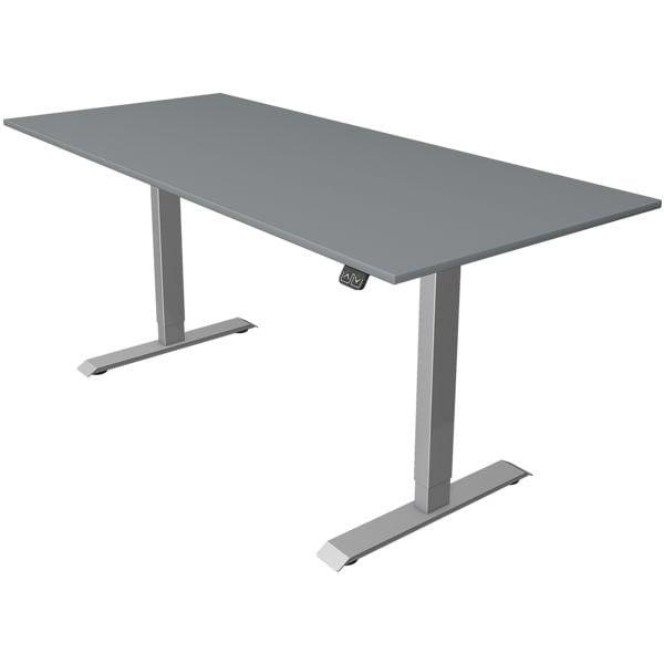 Kerkmann Höhenverstellbarer Steh-Sitz-Tisch (elektrisch) »Move 1« 180 cm grau, 180x120x80 cm