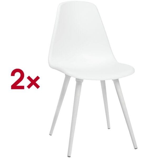 Topstar 2er-Set Besucherstuhl »T2020« weiß, 43x45 cm - Kunststoff