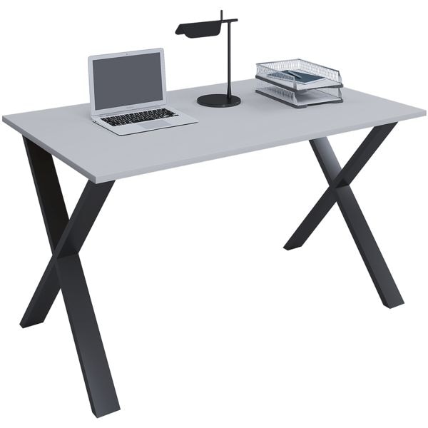 Schreibtisch »Lona« 140/80 cm X-Fuß-Gestell schwarz